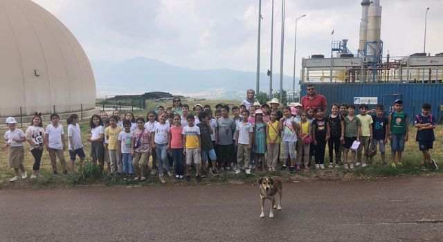 Osmaniye'de Öğrenciler, katı atık enerji tesislerini gezdi