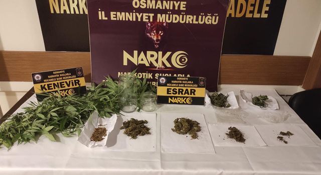 Osmaniye'de uyuşturucu operasyonlarına 8 tutuklama