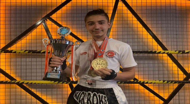(ÖZEL) Eskişehirli genç kick boks şampiyonun hedefi Milli Takım