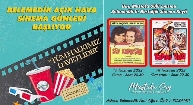 Pozantıda Açık Hava Sinema Günleri başlıyor