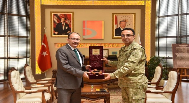 Rektör Beydemire Garnizon Komutanı Yüzbaşı Ferhat İnançtan ziyaret