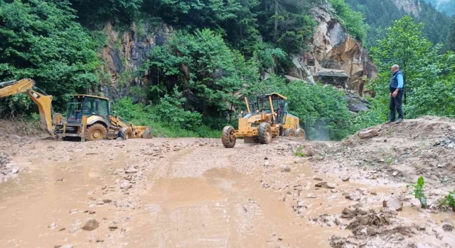 Rizede sağanak yağış su baskınlarına neden oldu