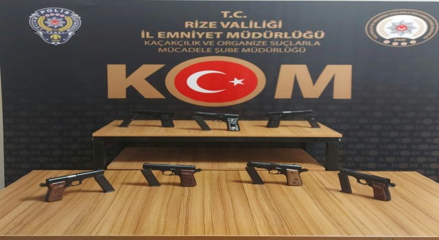 Rizede silah kaçakçılığı operasyonunda 1 tutuklama