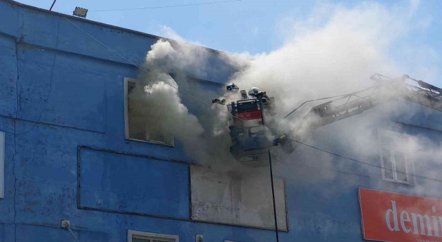 Samsun Gıda Borsasında yangın