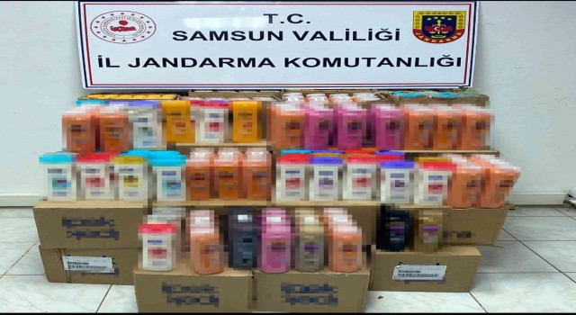 Samsunda jandarma 875 kutu sahte şampuan ve saç kremi ele geçirdi