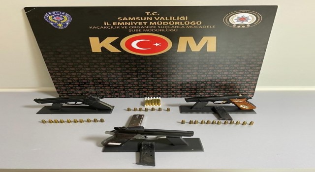 Samsunda silah kaçakçılığı operasyonu: 7 gözaltı