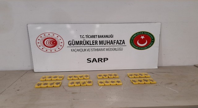 Sarp Sınır Kapısından Türkiyeye sokulmak istenen 320 canlı arı ele geçirildi