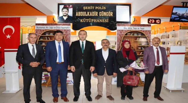 Şehit polis Abdulkadir Güngörün ismi kütüphanede yaşatılacak