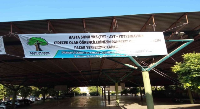 Şehitkamilde sınav günü tüm pazar yerleri kapanacak