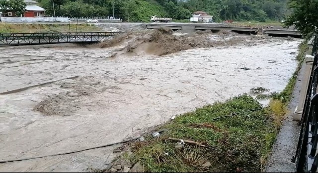 Sel suları 2 köprüyü yıktı, evleri su bastı