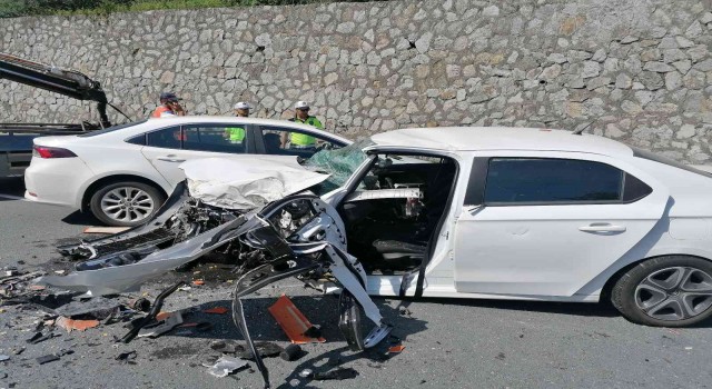 Şerit ihlali zincirleme kazaya sebep oldu