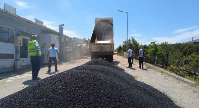 Sinop Küçük Sanayide asfalt çalışması