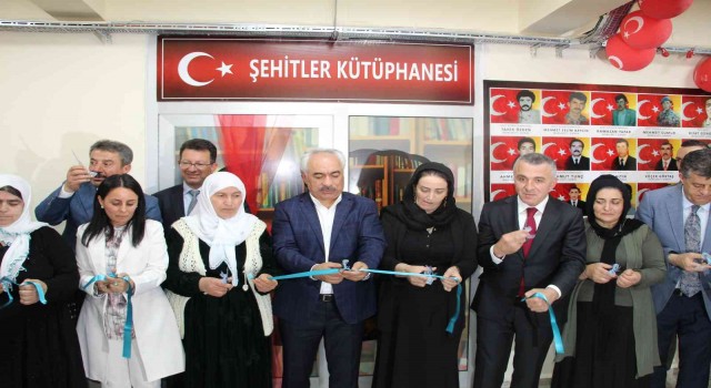 Şırnakta 19 şehit adına “Şehitler Kütüphanesi” açıldı