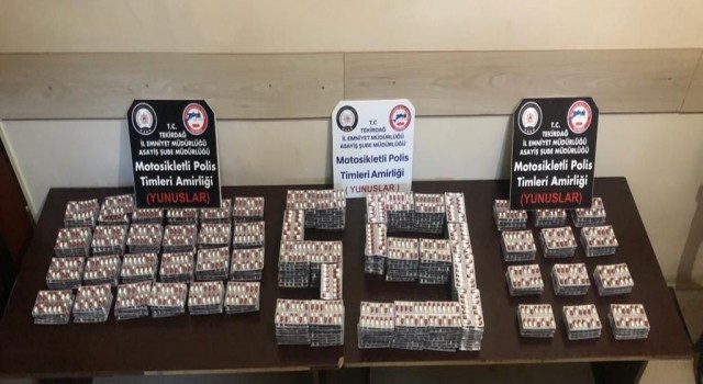 Sokakta dolaşan araçtan 5 bin 544 uyuşturucu hap ele geçirildi