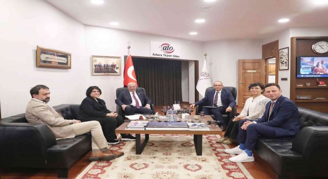 Sunexpress Genel Müdür Yardımcısı Çalışkandan ATO Başkanı Barana ziyaret