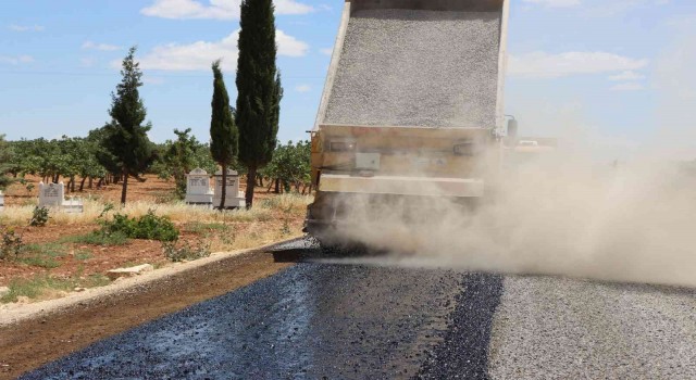 Suruçta sathi asfalt çalışması