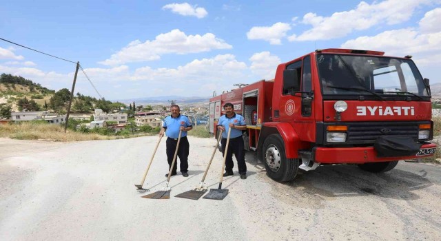 Tarım arazilerinde itfaiye nöbeti