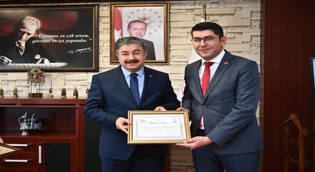 Tarım ve Orman Müdürlüğü personeline başarı belgesi