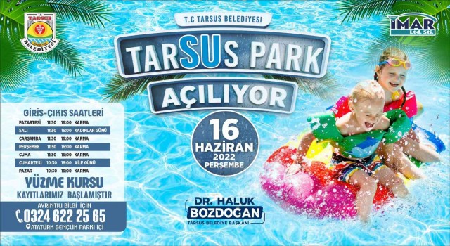Tarsus Su Park açılıyor