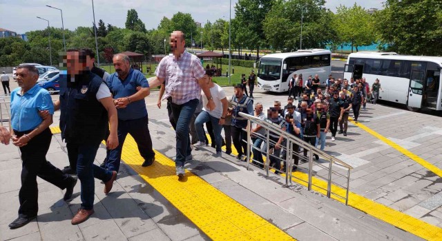 Tekirdağ merkezli 11 ilde PKK/KCKya düzenlenen operasyonda 37 kişi adliyeye sevk edildi
