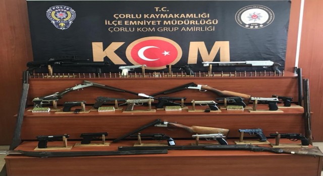 Tekirdağda kaçak silah imalatına dev operasyon: 42 adreste 26 gözaltı
