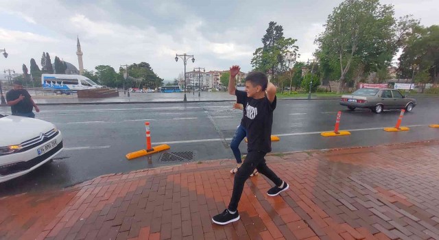 Tekirdağda sağanak yağış