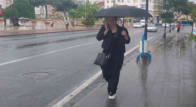 Tekirdağda sağanak yağış sonrası güneş