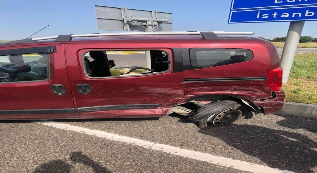Tekirdağda trafik kazası: 2 yaralı