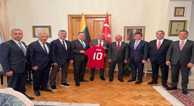 TFFden Vilnius Büyükelçisi Gökhan Turana ziyaret