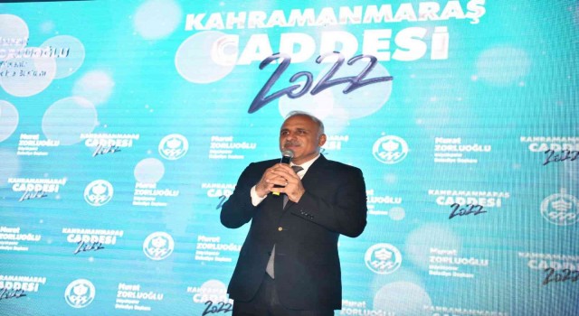 Trafiğe kapatılarak yayalaştırılan Kahramanmaraş caddesi için tören düzenlendi