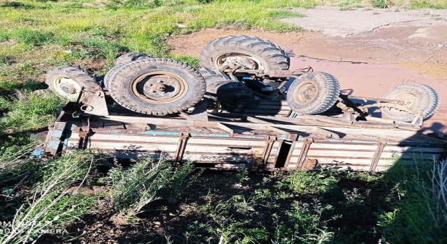 Tuzlucada traktör kazası