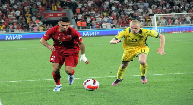 UEFA Uluslar C Ligi: Türkiye: 1 - Litvanya: 0 (İlk yarı)