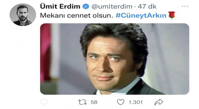 Ünlü isimlerden Cüneyt Arkına veda mesajları