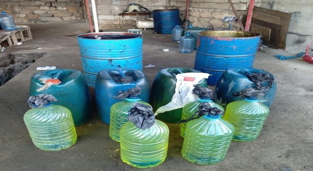 Vanda 710 litre kaçak akaryakıt ele geçirildi