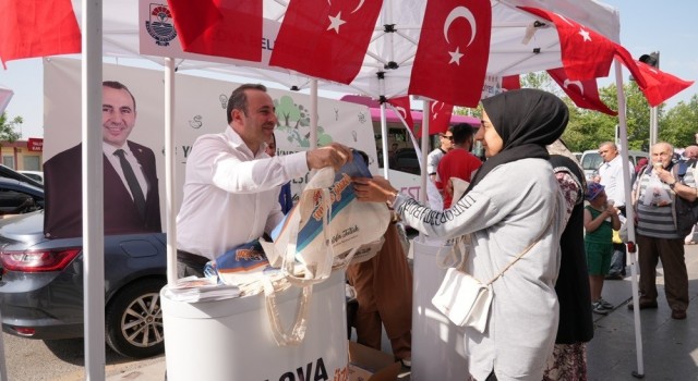 Yalova Belediyesinden vatandaşlara bez çanta