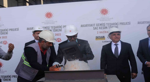 Yalovada Akaryakıt Gemisi Tedariki Projesi sac kesim töreni