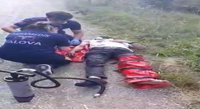 Yalovada takla atan otomobilde 3 kişi yaralı
