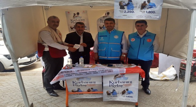 Yüksekovada kurban bağış çadırı kuruldu