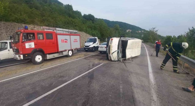 Zonguldakta trafik kazası: 1 yaralı
