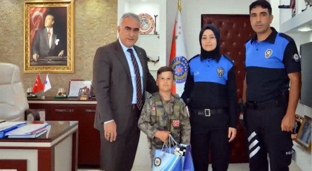 9 yaşındaki Halitin hayali gerçek oldu