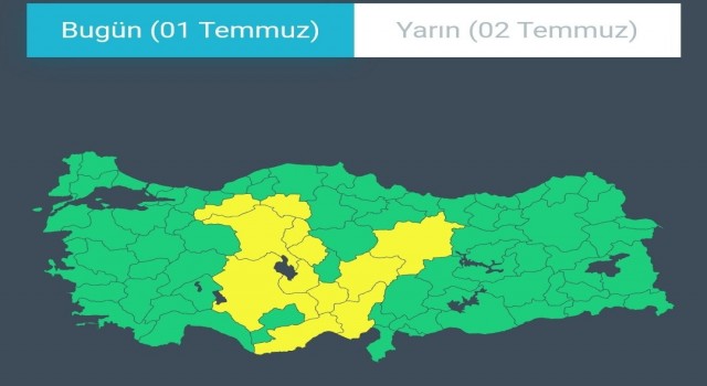 AFADdan kuvvetli yağış uyarısı