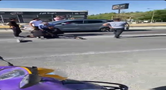 Ağrıda araç motosiklete çarptı: 1 yaralı
