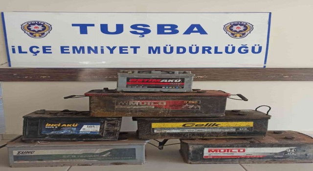 Akü hırsızları tutuklandı