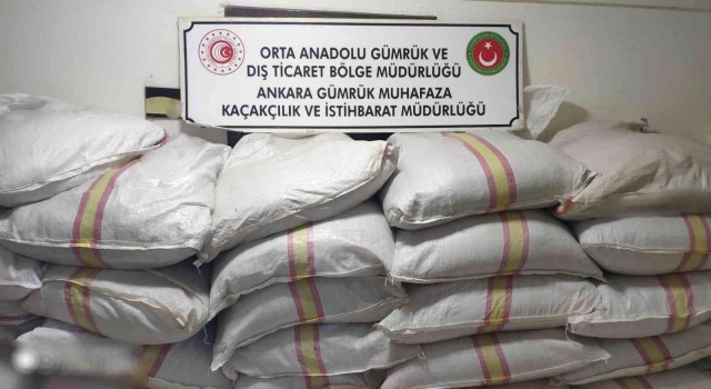 Ankarada 3 milyon 978 bin adet doldurulmuş makaron ile 2 ton 875 kilogram kıyılmış tütün ele geçirildi