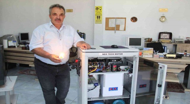 Antalyada bir girişimci yakıtsız çalışan jeneratör üretti