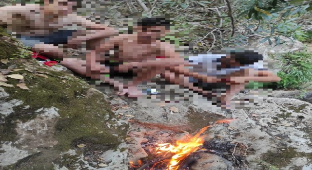 Antalyada ormanda piknik ateşi yakanlara jandarmadan suçüstü
