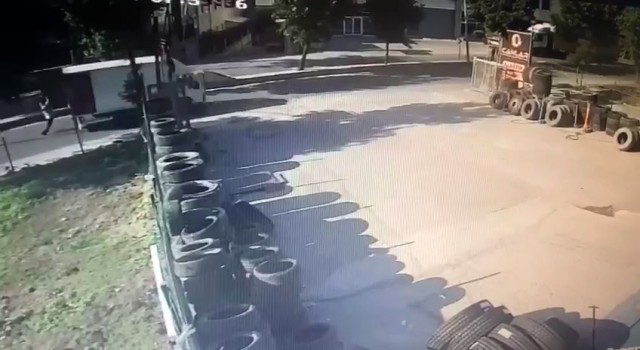 Arnavutköyde faciadan dönülen olay kamerada