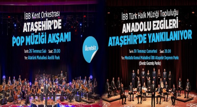 Ataşehirde açık hava konserleri başlıyor