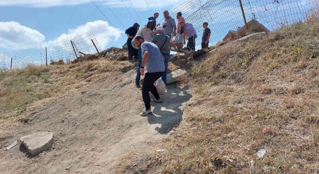 Avcılarda kurban kesim alanına giden yol eziyet yoluna dönüştü