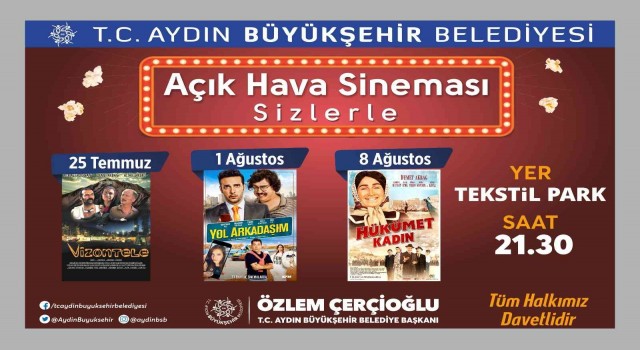 Aydın Tekstil Parkta sinema geceleri devam ediyor